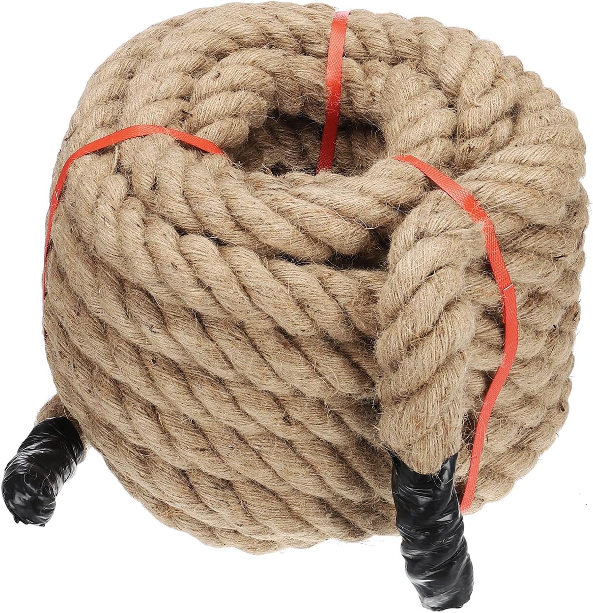 PATIKIL 1-1/2" x 50 Ft Twisted Manila Rope Jute Rope Natural Thick Jute Rope Twine Burlap Rope for Docks Railings Bundling Craft Tug of War Decorating-VerdiqueGarden