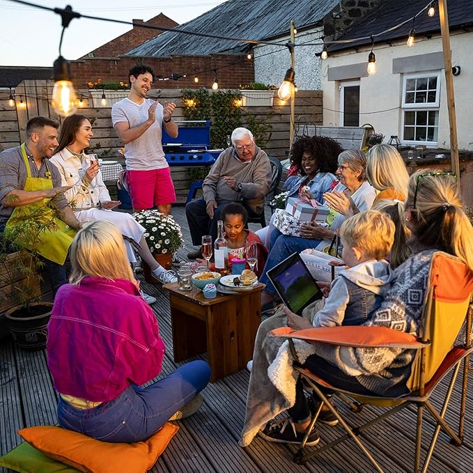 Meconard Shatterproof LED S14 Replacement Light Bulbs,E26 Medium Screw Base, Vintage Edison Bulbs Equivalent to 11 Watt, Fits for Commercial Outdoor Patio String Lights, 2200K Warm White, 15 Pack-VerdiqueGarden