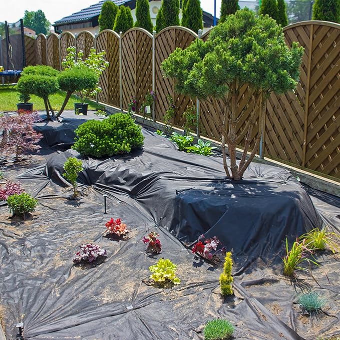 10 x 15 FT Pond Liner, 20 Mil Fish Pond HDPE Liner, Pond Liners for Outdoor Ponds, Koi Ponds, Garden Fountain, Waterfall-VerdiqueGarden