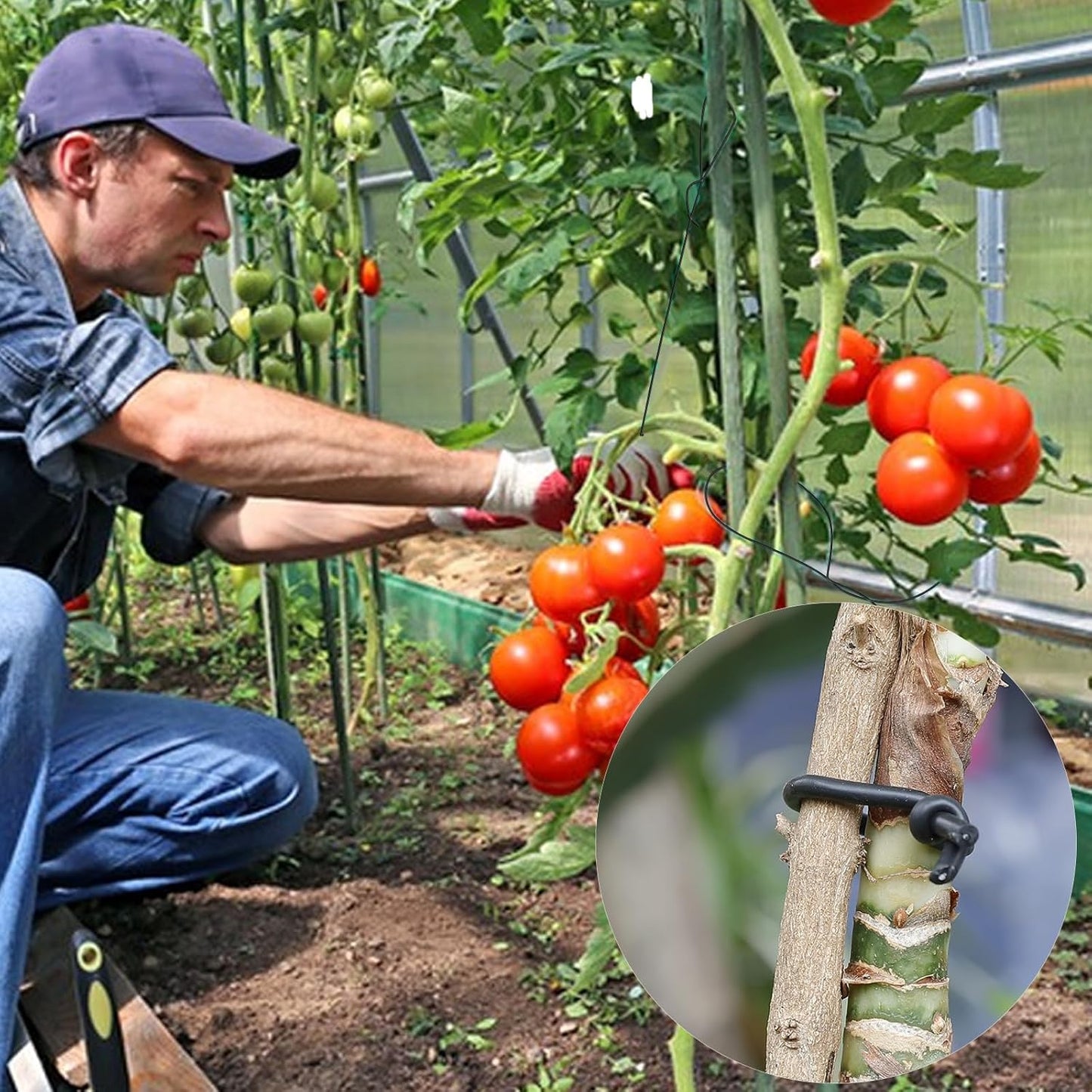 101 Feet Soft Plant Ties Black Plant Twist Ties, Plant ties for Support. for Plants Gardening Office Home, TPR Flexible Garden Ties Supplies with 3mm Diameter-VerdiqueGarden