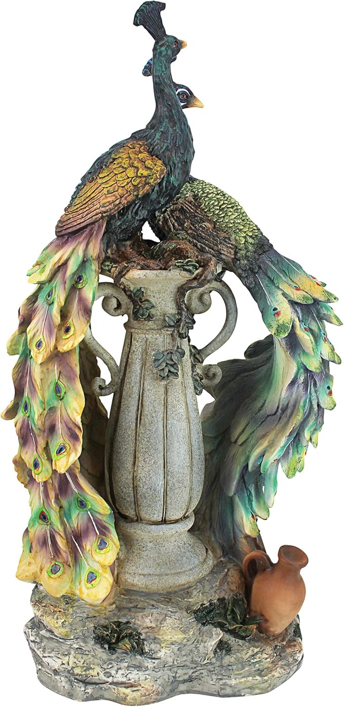 Design Toscano Peacocks in Paradise Statue-VerdiqueGarden