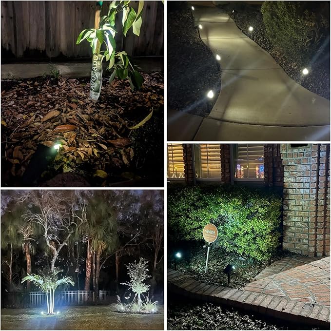 Solar Lights Outdoor Waterproof IP65, 76 LED 3 Lighting Modes Solar Spot Lights Outdoor Yard Garden Landscape Pathway (Cool White, 4 Pack)-VerdiqueGarden