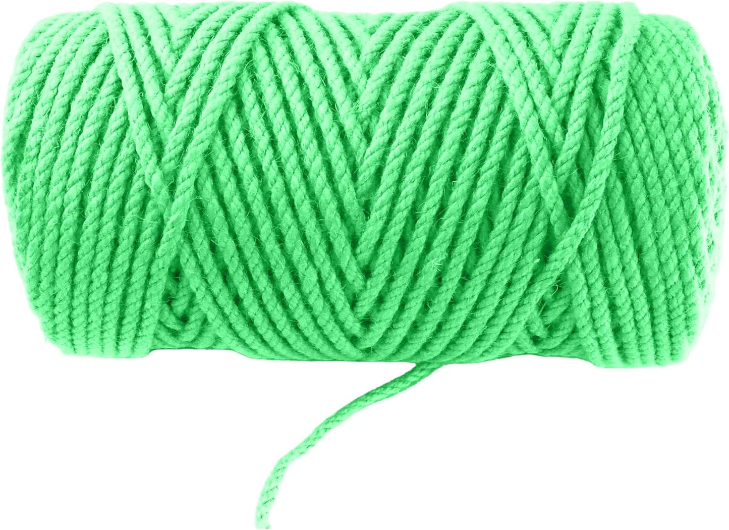 4mm x 200 Feet Light Green Jute Rope, Twine for Gardening Tomato Climbing Plant Tie Floristry Crafts Gift Wrapping Packing Decor-VerdiqueGarden