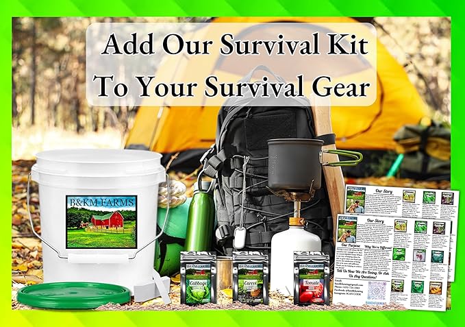 100 Seed Packets, 50 Varieties: Ultimate Seed Vault for Home Food Security & Abundant Gardens by B&KM Farms-VerdiqueGarden