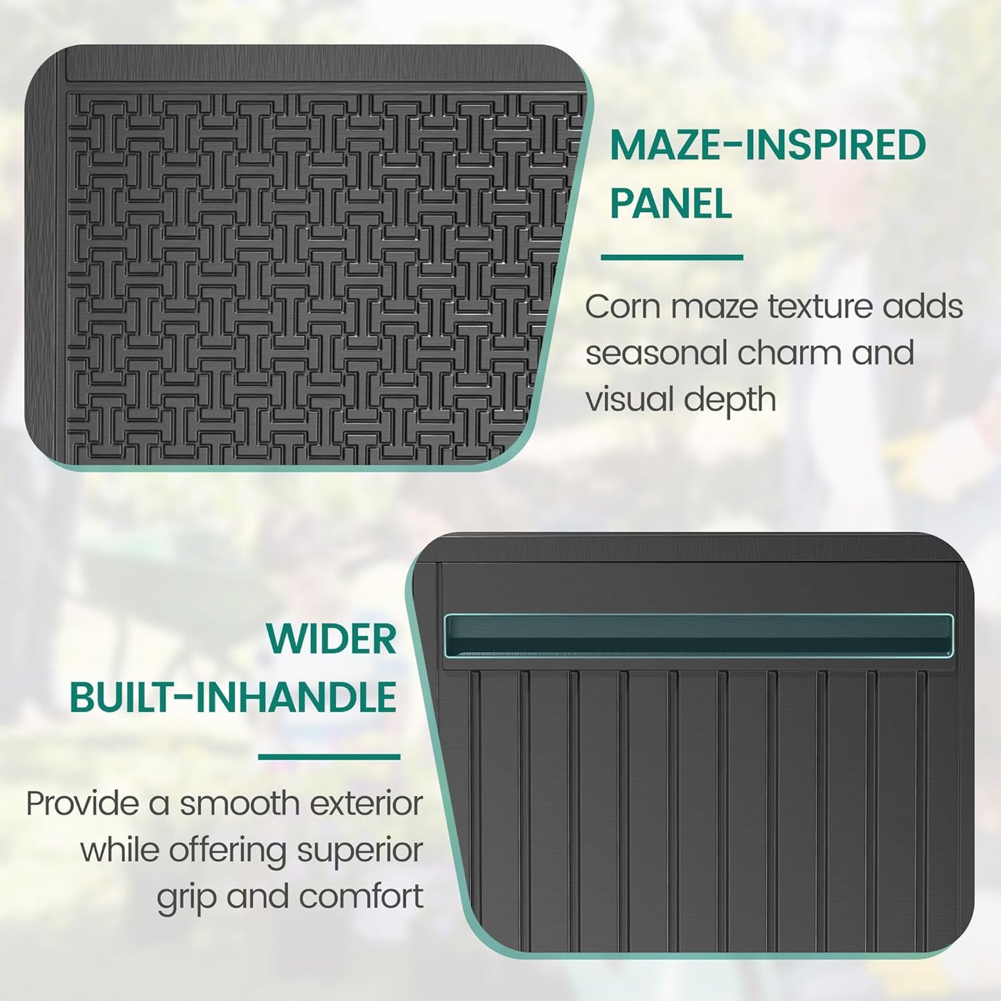 90 Gallon Outdoor Deck Box, Waterproof Outdoor Deck Box, Durable Resin Bin for Patio Cushions, Garden Tools and Pool Accessories, Lockable with UV Protection, Dark Gray, Patio Furniture (90 Gal Gray)-VerdiqueGarden