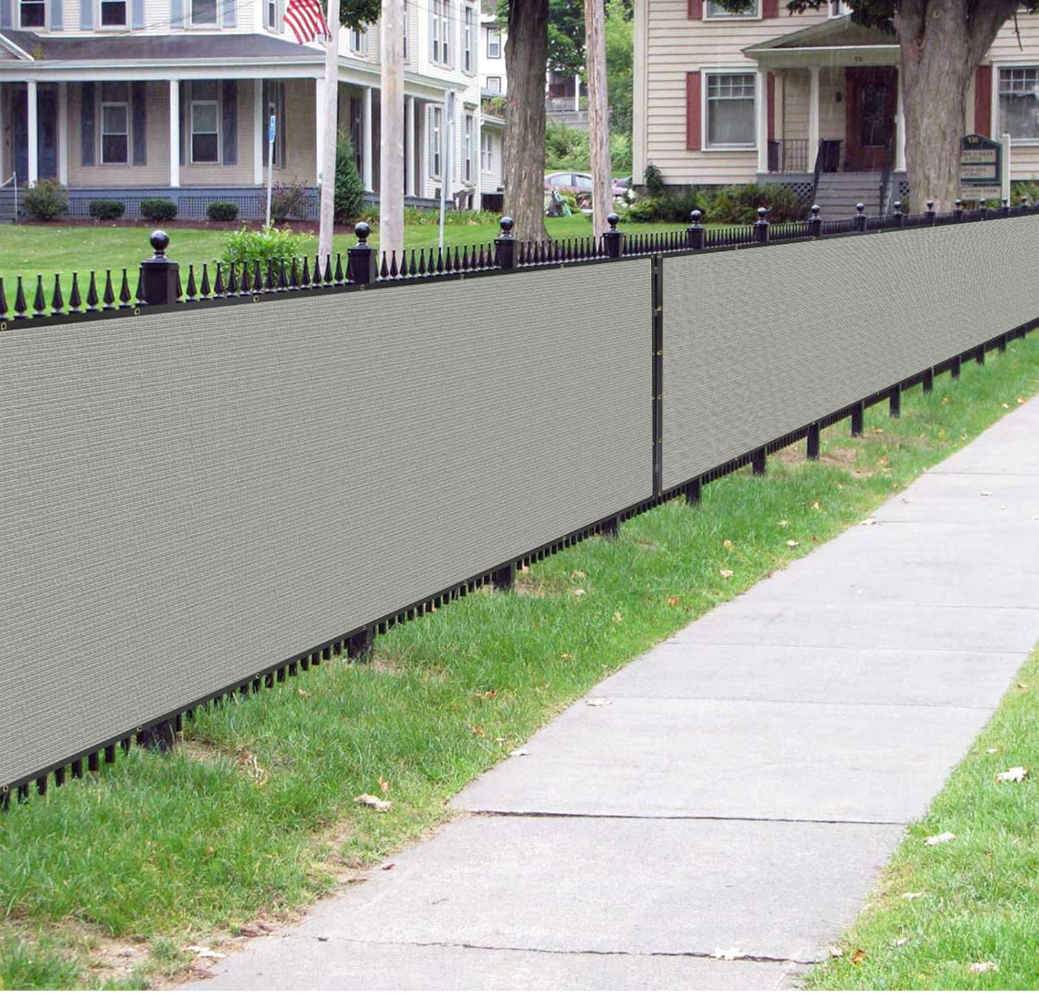 Sunnyglade 6 feet x 150 feet Privacy Screen Fence Heavy Duty Fencing Mesh Shade Net Cover for Wall Garden Yard Backyard (6 ft X 150 ft, Grey)-VerdiqueGarden