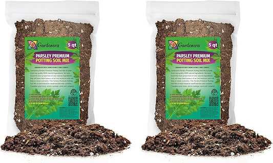 Parsley Plant Potting Soil - All-Natural Blend for Thriving Parsley Plants - Boosts Root Health and Aroma - 10 Quart-VerdiqueGarden