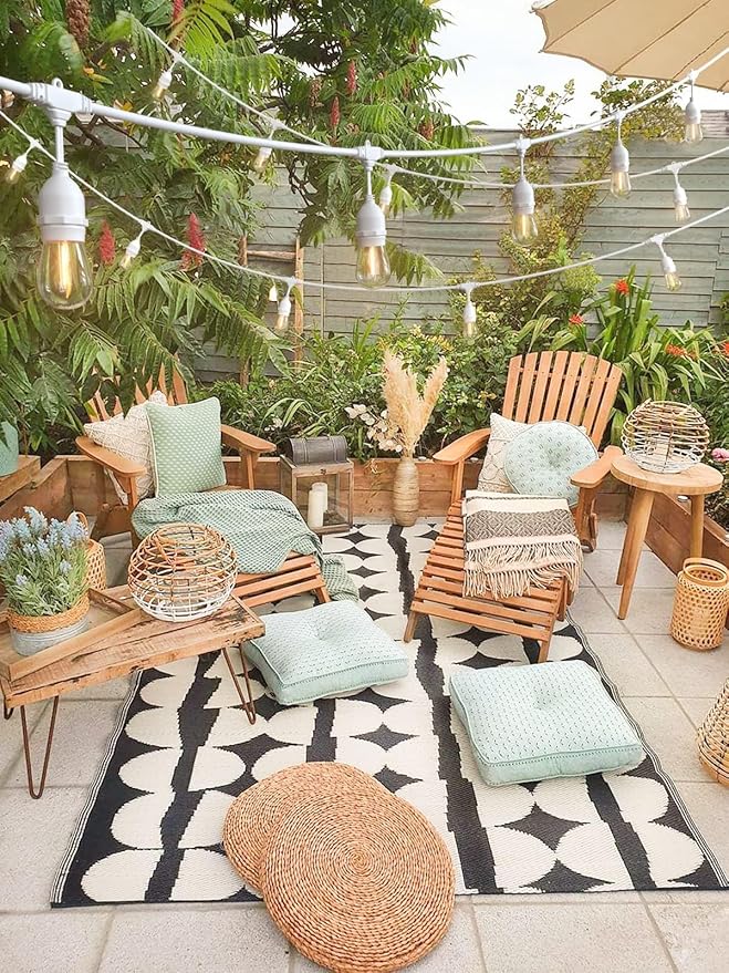 addlon LED Outdoor String Lights 48FT with Dimmable Edison Vintage Shatterproof Bulbs and Commercial Grade Weatherproof Strand - ETL Listed Heavy-Duty Decorative Cafe, Patio, Market Light White-VerdiqueGarden