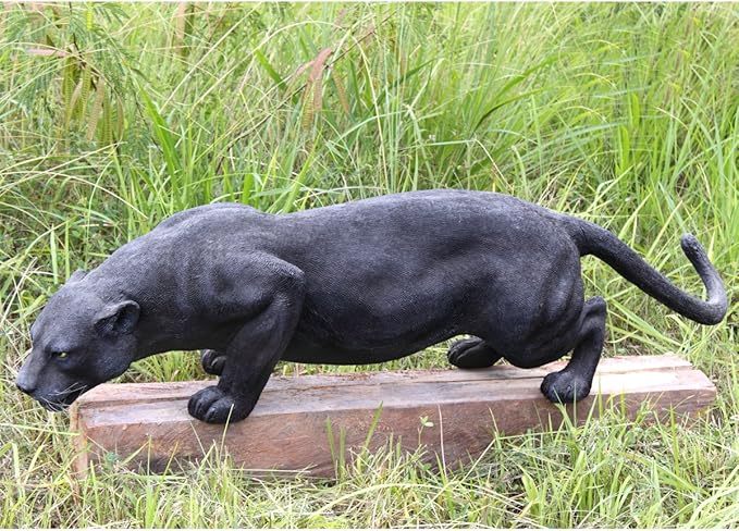 Design Toscano Grande Black Panther Statue-VerdiqueGarden