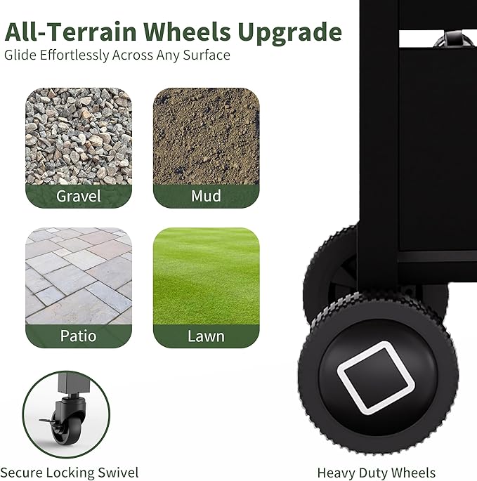 Brand-Man Griddle Grill Combo 6-Burner, 2 in 1 Versatile Propane Gas Grill and Griddle with Double Stainless Steel Lids, BBQ Combo for Outdoor Kitchen & Backyard Barbecue Cooking-VerdiqueGarden