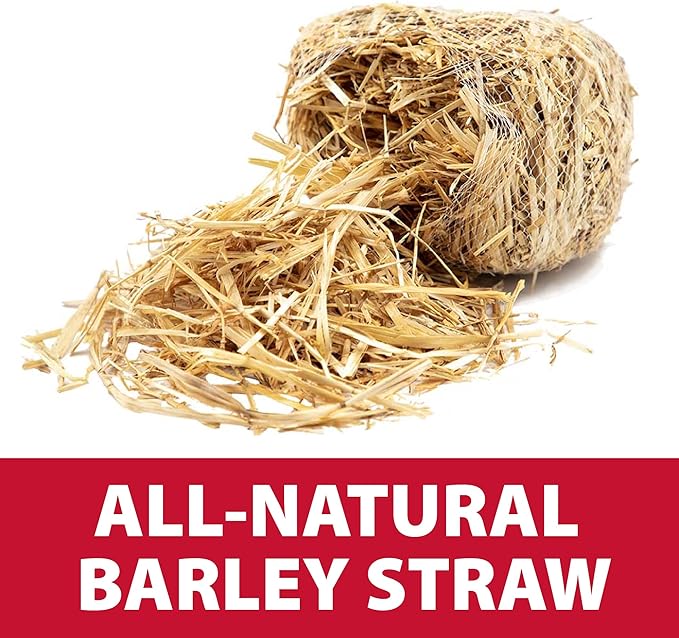 The Pond Guy Straw Barley Bale for Water Gardens, Fountains & Small Koi Ponds, Natural Clarifier, Simple & Easy to Use Pond Maintenance, 1-Pound Bale-VerdiqueGarden