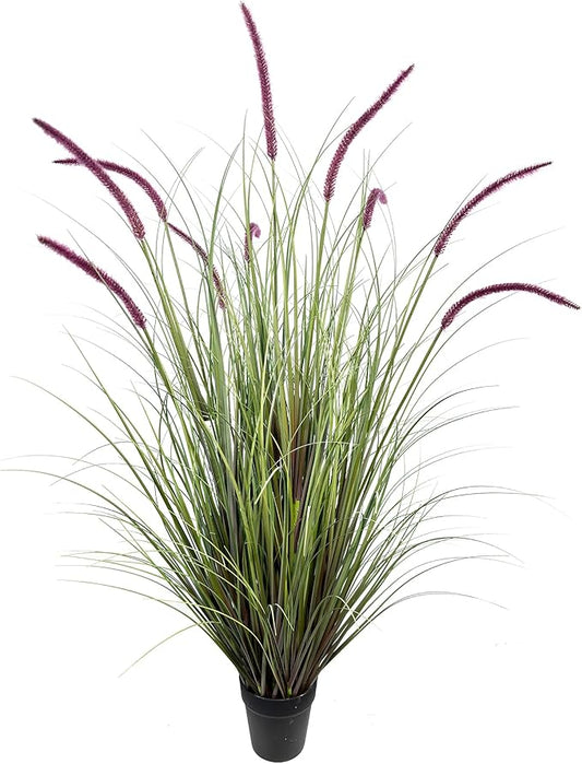 Artificial Plant 47in(1pack) Tall Artificial Grass Plant,Faux Plants Indoor Home Decorative Artificial Plants & Flowers in Pot Fake Plant, House Plant Indoor-VerdiqueGarden