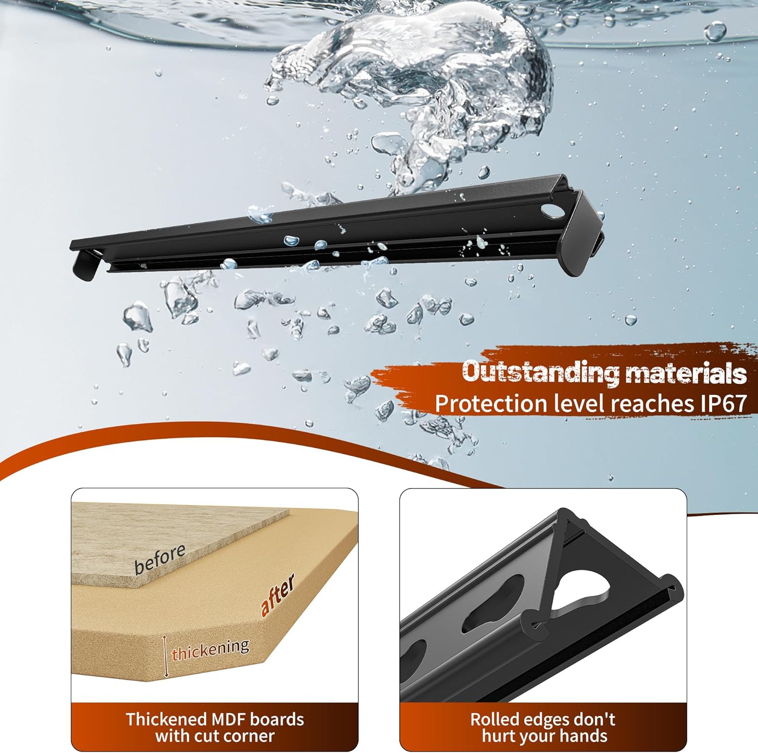 REIBII 48.2" W Garage Shelving, Storage Shelves Load 3000LBS, Adjustable Garage Shelving Heavy Duty for Pantry, Basement, Warehouse, 48.2" W X 71.9" H X 24" D, Black-VerdiqueGarden