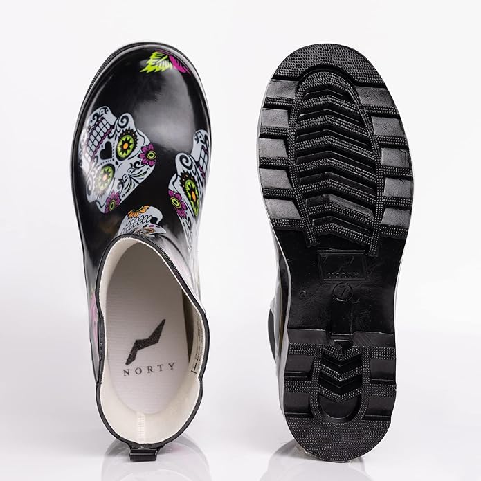 NORTY - Womens Ankle Rain Boots - Ladies Waterproof Winter Spring Garden Boot runs ½ size large-VerdiqueGarden