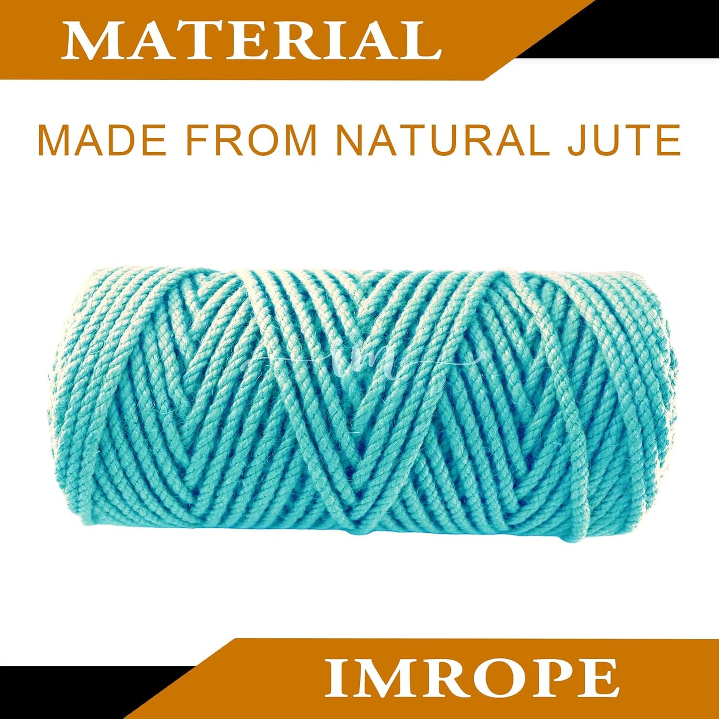 4mm x 100 Feet Blue Jute Rope, Twine for Gardening Tomato Climbing Plant Tie Floristry Crafts Gift Wrapping Packing Decor-VerdiqueGarden