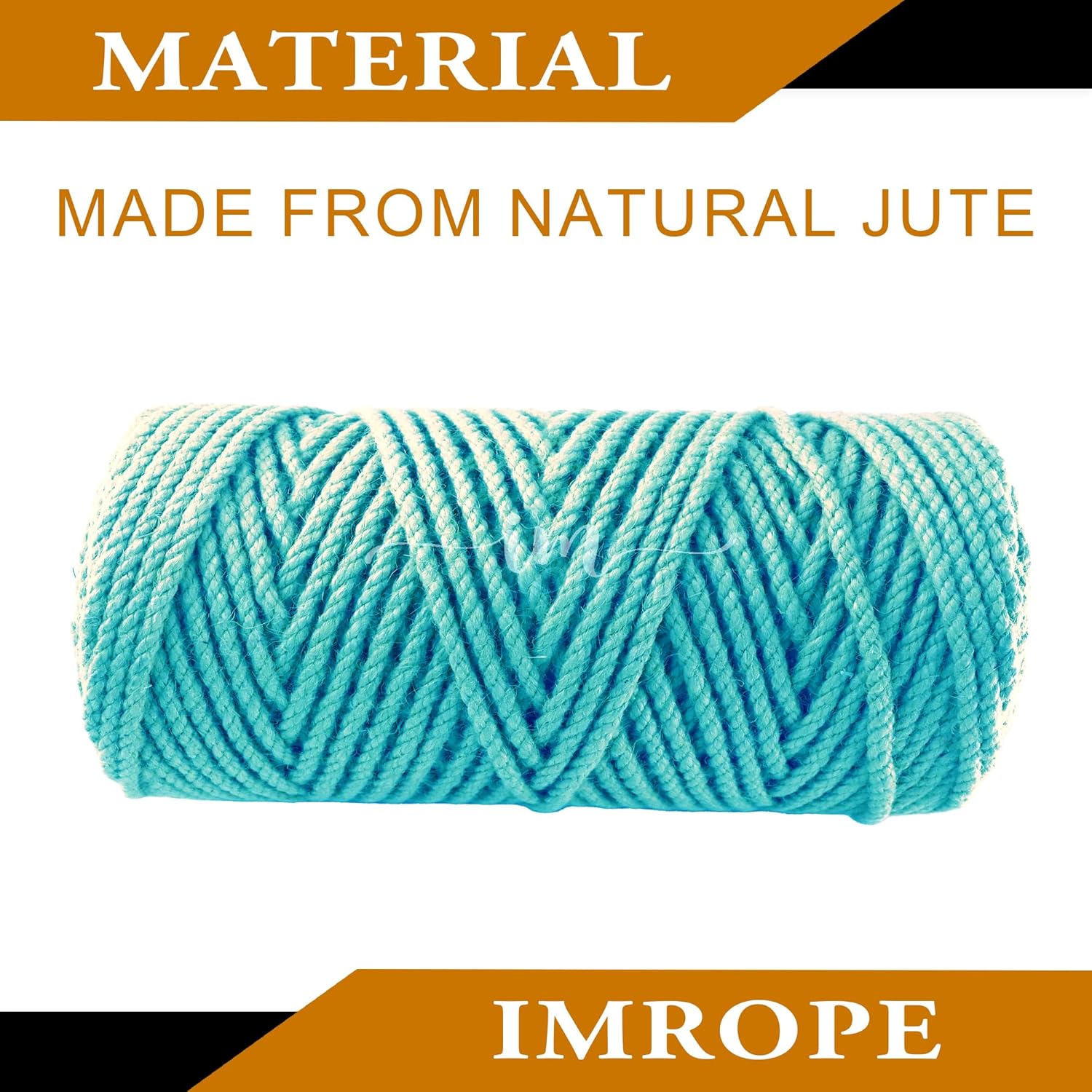 4mm x 100 Feet Blue Jute Rope, Twine for Gardening Tomato Climbing Plant Tie Floristry Crafts Gift Wrapping Packing Decor-VerdiqueGarden