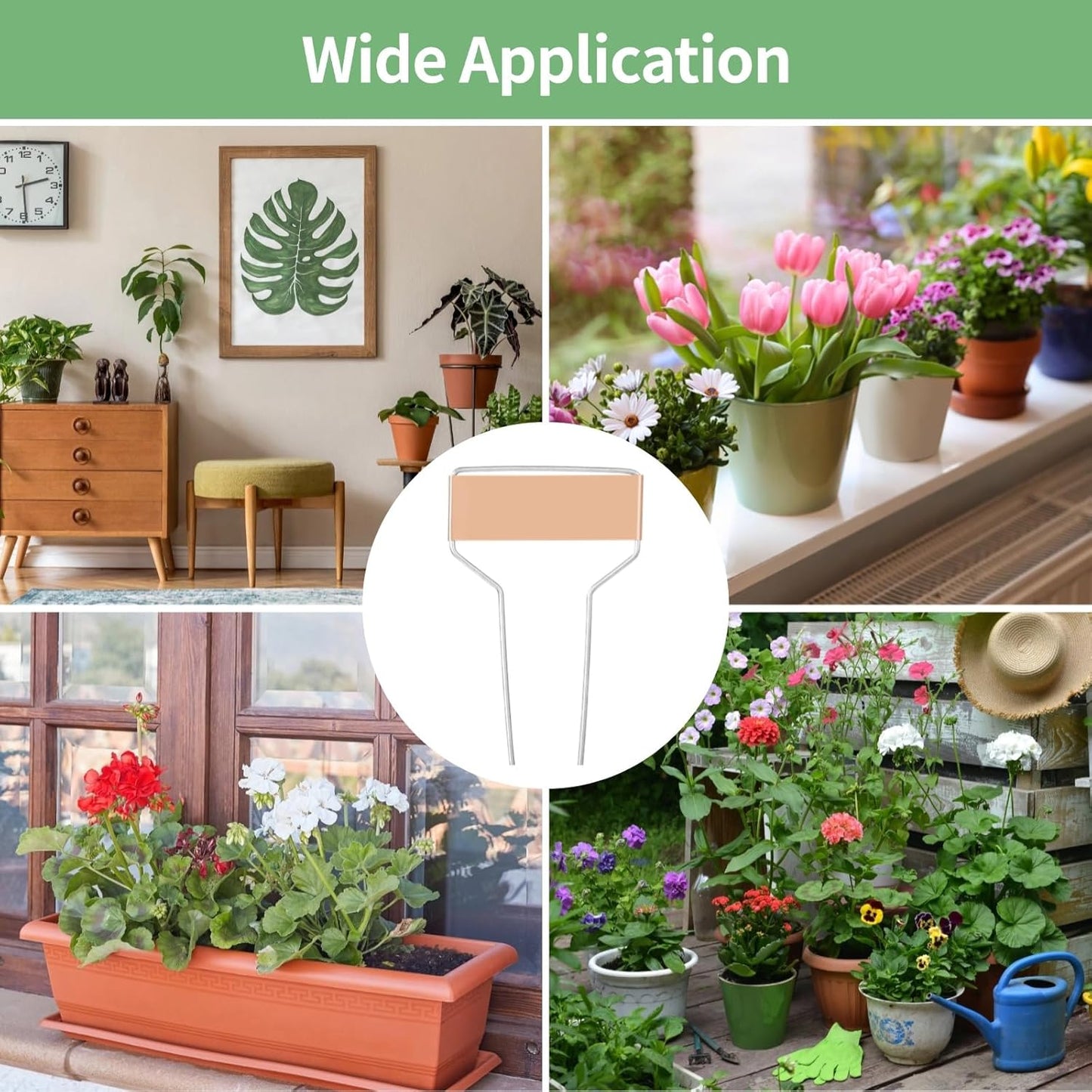 80 PCS Metal Garden Tags Plant Labels for Garden Waterproof Plant Markers with 2 Permanent Pen, High Copper Plate Plant Labels,Coppers Plant Tags for Flowers, Vegetables, Seedlings, Seed (80PCS)-VerdiqueGarden