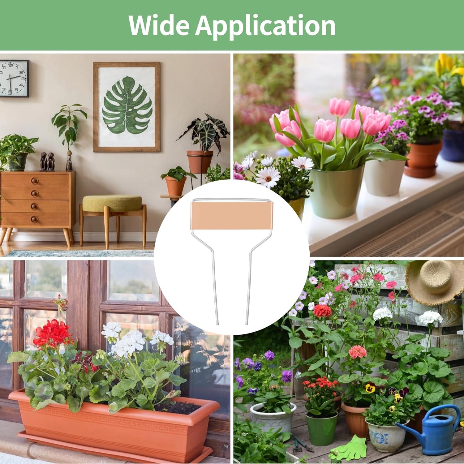 80 PCS Metal Garden Tags Plant Labels for Garden Waterproof Plant Markers with 2 Permanent Pen, High Copper Plate Plant Labels,Coppers Plant Tags for Flowers, Vegetables, Seedlings, Seed (80PCS)-VerdiqueGarden