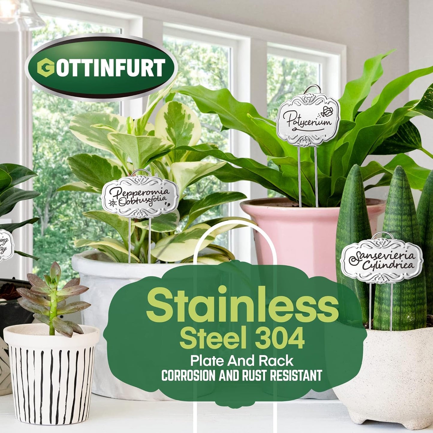 Updated Metal Plant Labels for Garden, 25 Pack Stainless Steel DIY Plant Markers Waterproof for Flowers, Vegetables, Seedlings-VerdiqueGarden