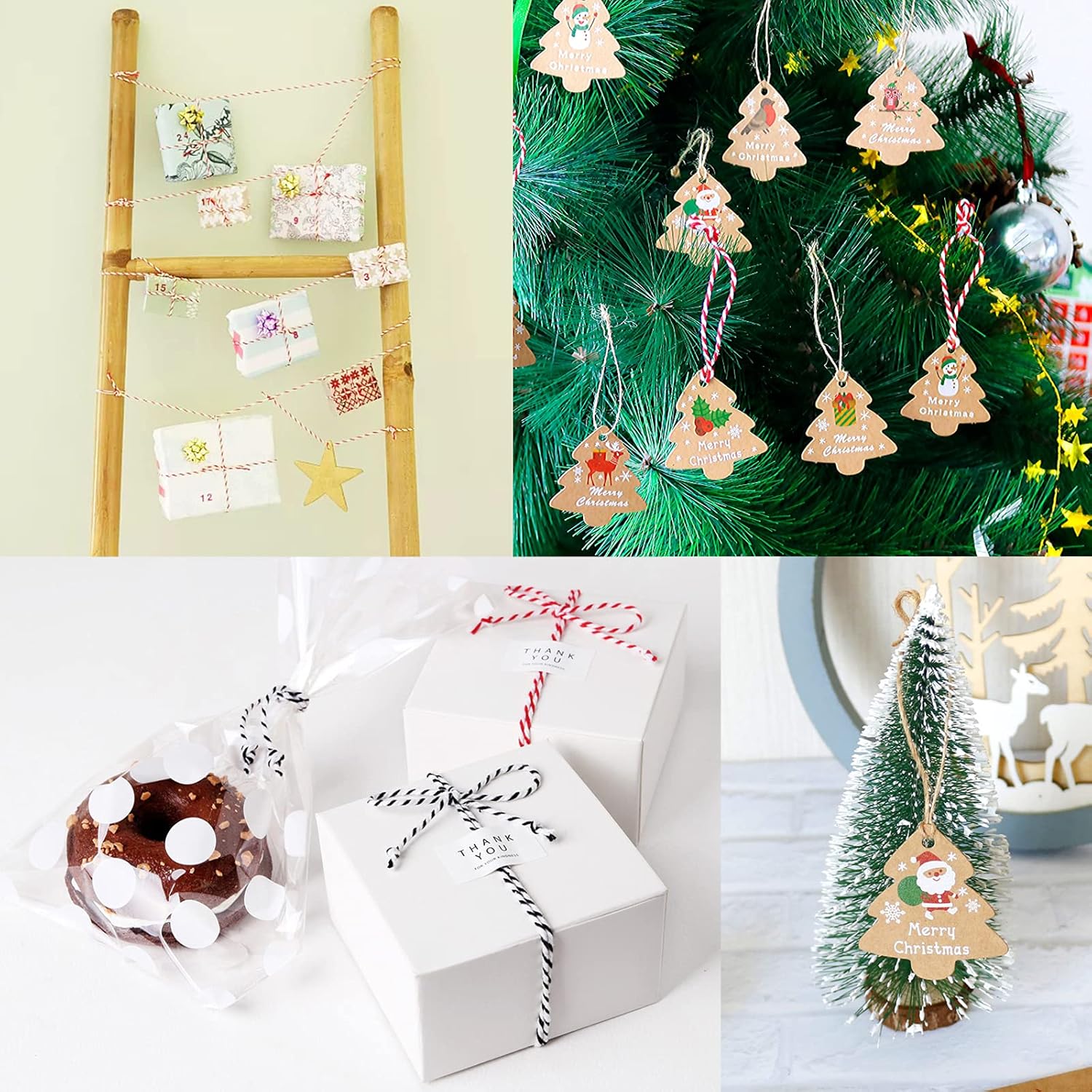 Anvin Cotton Twine - Natural Jute, Bakers & Butchers Twine, 984 Feet (Pack of 3, 10 Ply, 2mm Thick) for Arts, Crafts & Gardening-VerdiqueGarden