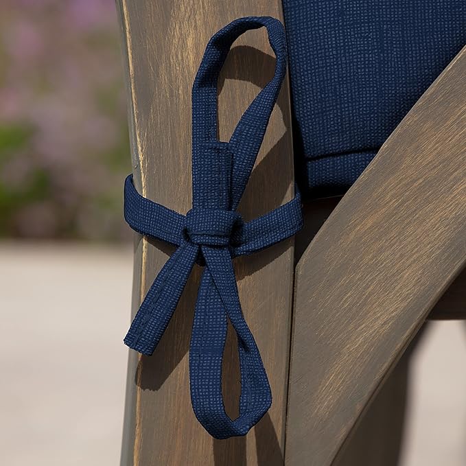 Arden Outdoor Seat Cushion, 19 x 19, Rain-Proof, Fade Resistant Sapphire Blue Leala-VerdiqueGarden