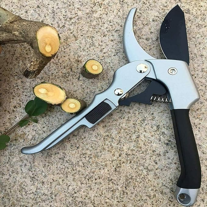 Garden clippers, premium Germany pruners, Work 3 times easier, professional pruning shears, cutting rose, flower, hedge, stem, tree, Sharp gardening scissors, Arthritis weak hand snips (Japanese-1, 1)-VerdiqueGarden