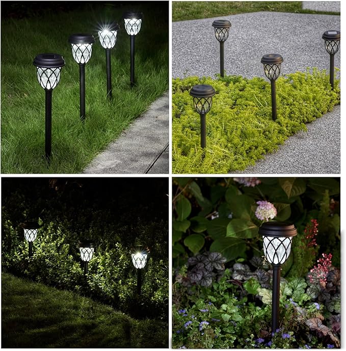 10 Pack Solar Lights Outdoor Garden Pathway Solar Powered Yard Lights for Walkway Sidewalk Driveway.-VerdiqueGarden