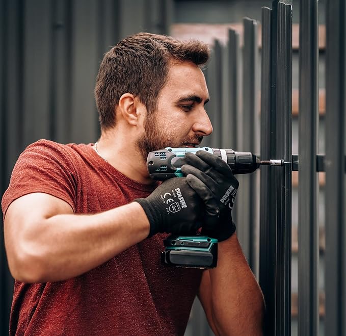 DULFINE Ultra-Thin PU Coated Work Gloves-60 Pairs,Excellent Grip,Nylon Shell Black Polyurethane Coated Safety Work Gloves, Knit Wrist Cuff,Ideal for Light Duty Work. (Extra Large)-VerdiqueGarden