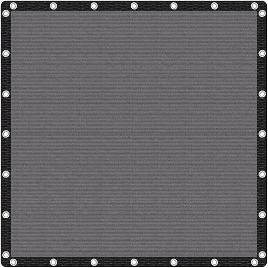 VICLLAX Shade Fabric Sun Shade Cloth Privacy Screen with Grommets for Patio Garden Pergola Cover Canopy 12x12 FT, Grey-VerdiqueGarden