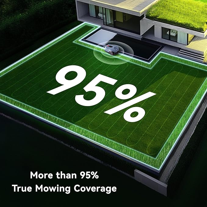 Neomow X SE Robot Lawn Mower Perimeter Wire Free for 0.75 Acre 3D LiDAR SLAM+Vision Mapping Robotic Lawnmower with 4G, No RTK Station Required, AI Accurate Obstacle Avoidance, App Control, Anti-Theft-VerdiqueGarden