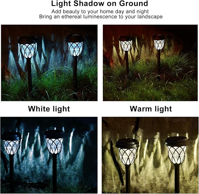 10 Pack Solar Lights Outdoor Garden Pathway Solar Powered Yard Lights for Walkway Sidewalk Driveway.-VerdiqueGarden