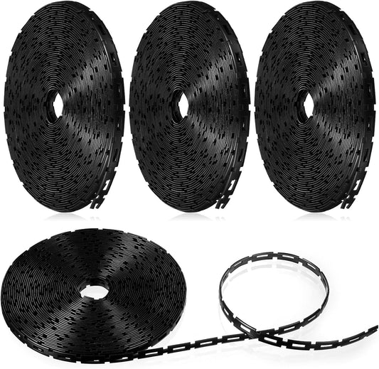 Wesiti 200 ft Plastic Chain Lock Tree Tie 1/2 Inch Wide Adjustable Tree Support Straps Plant String Swing Strap Flexible Reusable Ties for Staking for Garden Accessories-VerdiqueGarden