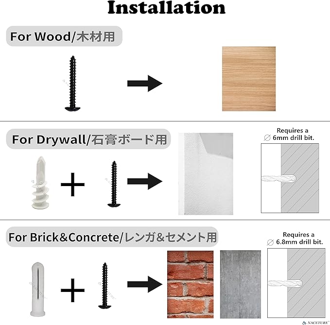 NACETURE Ceiling Hooks for Hanging Plants 2 Pack - Square Wall Mount Plant Hanger Indoor Hanging Hooks Metal Plant Bracket Iron Lanterns Hangers for Wind Chimes, Planters (2.5" Black 2 Pack)-VerdiqueGarden