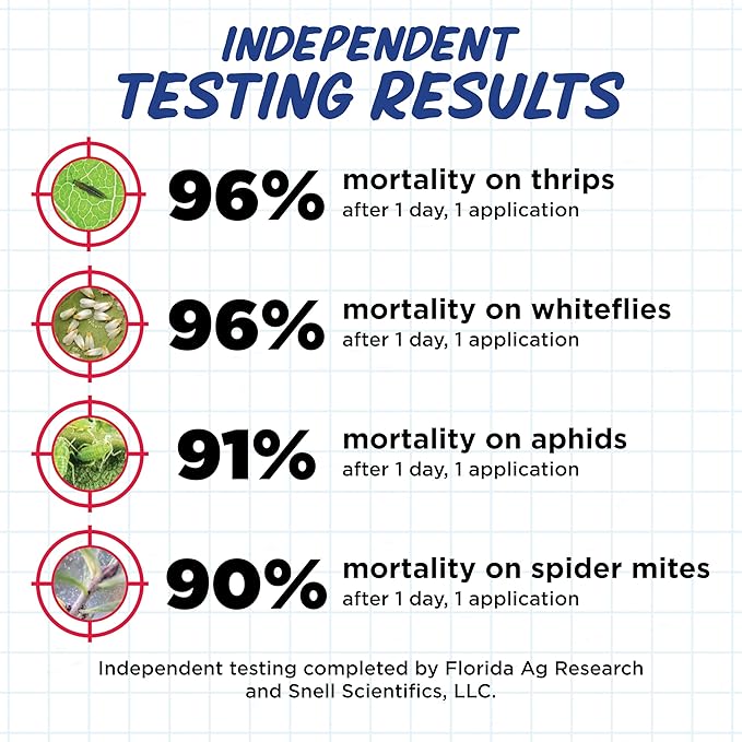 Earth's Ally Insect Control Concentrate for Plants 32 oz | Safe Outdoor & Indoor Plant Insecticide, Spider Mite, Aphid & Mealybug Killer - for Organic Garden & Household Plants-VerdiqueGarden