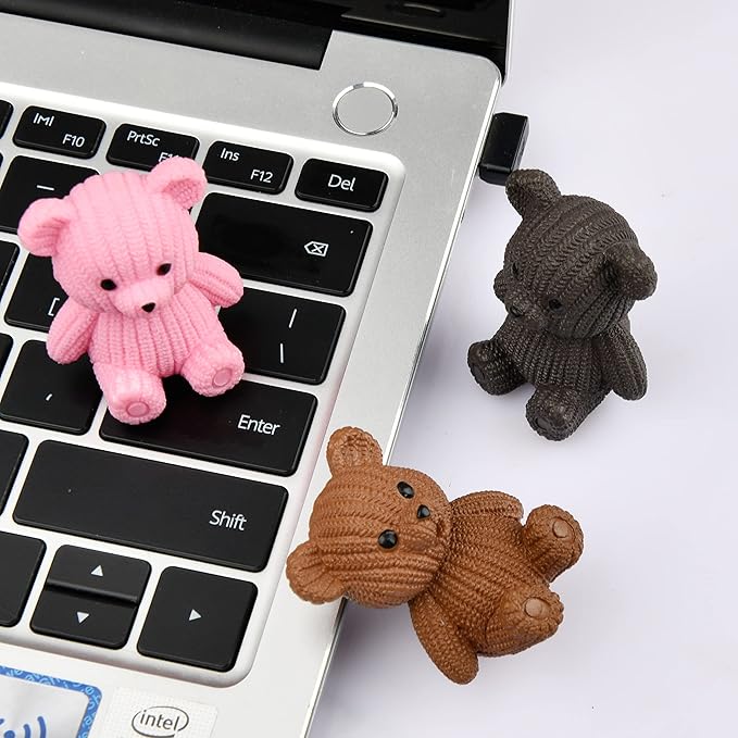 8Pcs Mini Resin Teddy Bear Figurines Cute Sweater Bears Desktop Ornaments Car Interior Decoration Garden FigurinesTiny Bear Statues Animals Sculpture Micro Landscape-VerdiqueGarden