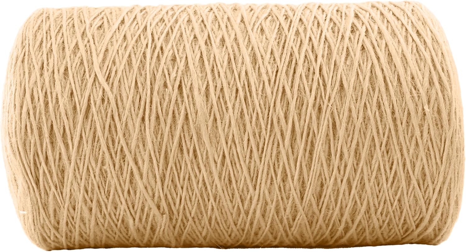 1.5mm x 2500 Feet Natural Jute Rope, Twine for Gardening Tomato Climbing Plant Tie Floristry Crafts Gift Wrapping Packing Decor-VerdiqueGarden