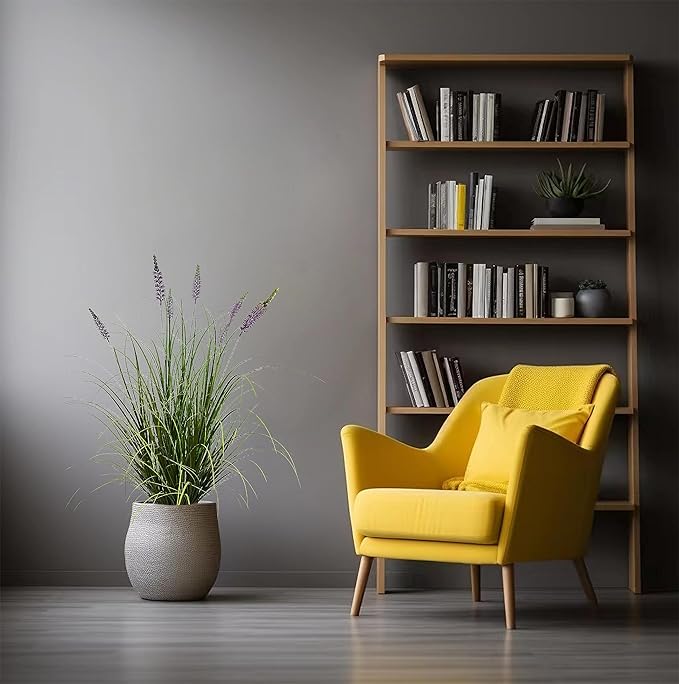 Artificial Plant 47in(1pack) Tall Artificial Lavender Plant,Faux Plants Indoor Home Decorative Artificial Plants & Flowers in Pot Fake Plant, House Plant Indoor-VerdiqueGarden