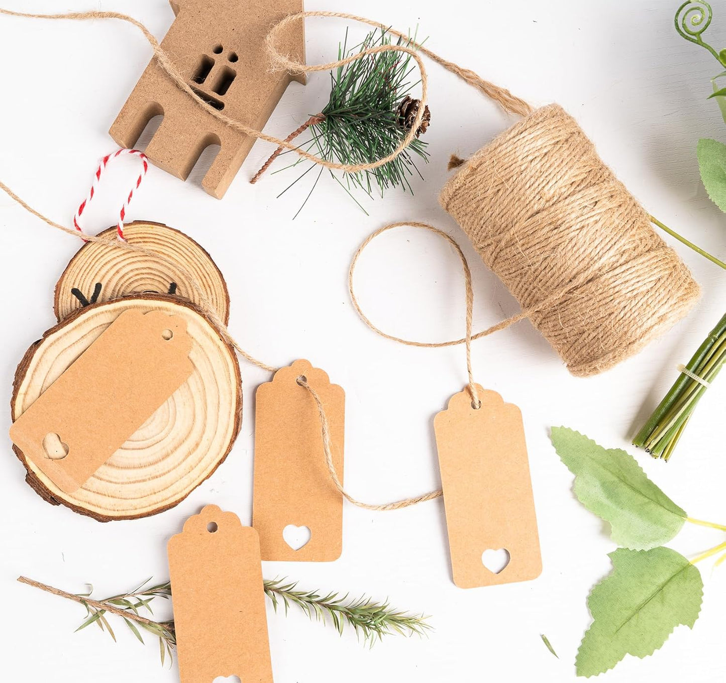 Garden Twine, 394 Feet 2mm Jute Twine, Baling Plant String for Climbing Plants,Tomatoes, Crafting Floristry 120-meter Natural Hemp Rope, 2mm-VerdiqueGarden