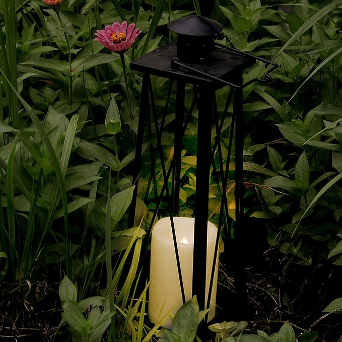 CANDLE CHOICE Waterproof Outdoor Flameless Candles with Remote Timer Large Realistic Flickering Battery Operated Electric LED Pillars Garden Patio Christmas Wedding Decorations 4”x6” 2 Pack-VerdiqueGarden