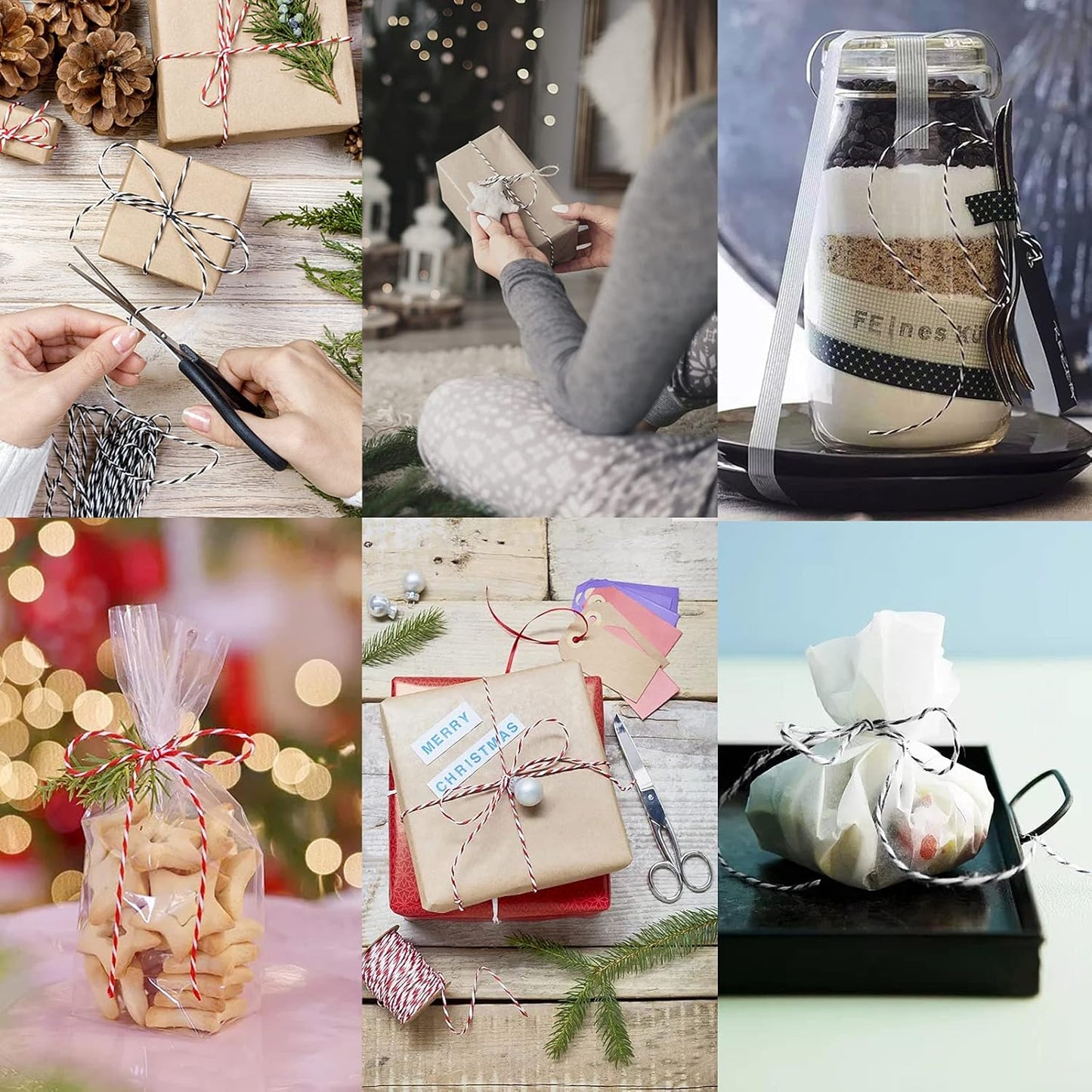 Anvin Cotton Twine - Natural Jute, Bakers & Butchers Twine, 984 Feet (Pack of 3, 10 Ply, 2mm Thick) for Arts, Crafts & Gardening-VerdiqueGarden