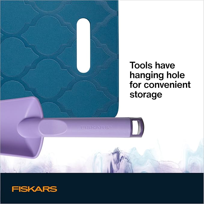 Fiskars Knee Pad, Trowel, and Cultivator Set, Explore Collection-VerdiqueGarden