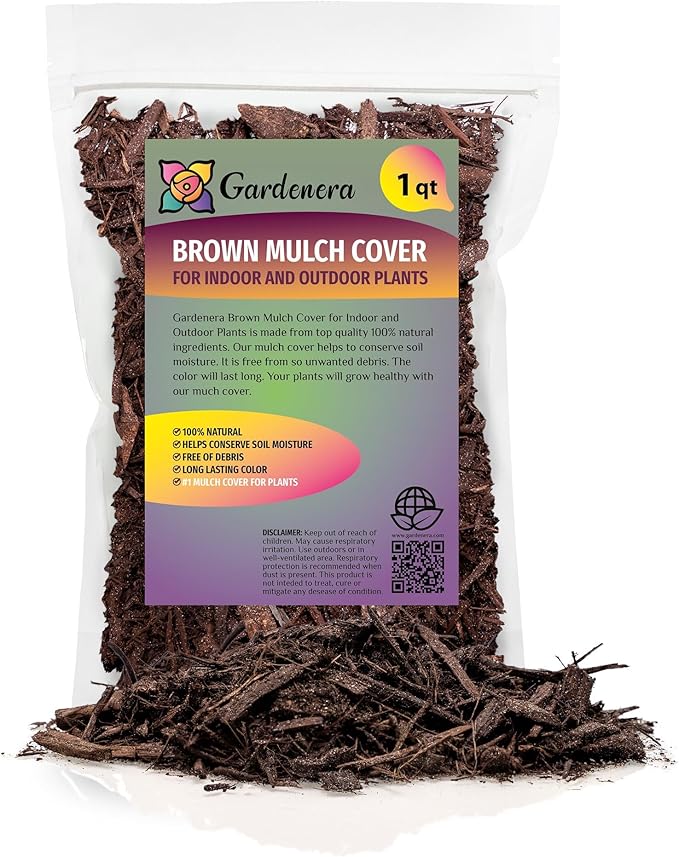 Premium Brown Mulch - Transform Your Landscape with Natural Elegance - 1 Quart-VerdiqueGarden