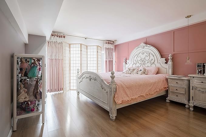 Dimoon 236''x17.7'' Pink Peel and Stick Wallpaper Contact Paper Modern Self Adhesive Wall Paper Removable Renter Friendly Textured Solid Color Shelf Cabinet Vinyl Roll (236''x17.7'',Rose Pink)-VerdiqueGarden