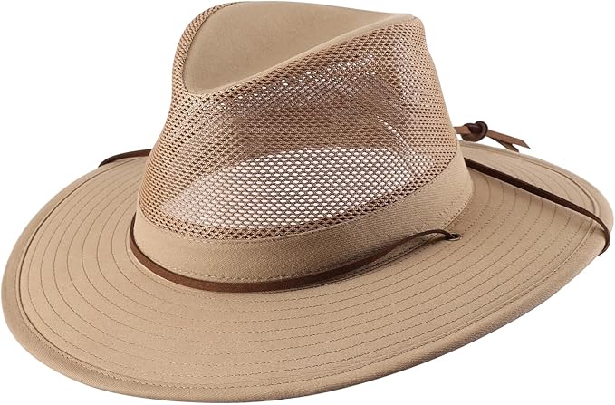 Home Prefer Cotton Summer Fedora Hat Wide Brim Sun Hats for Men Women UPF 50+ Sun Protection Cap for Fishing Hiking-VerdiqueGarden