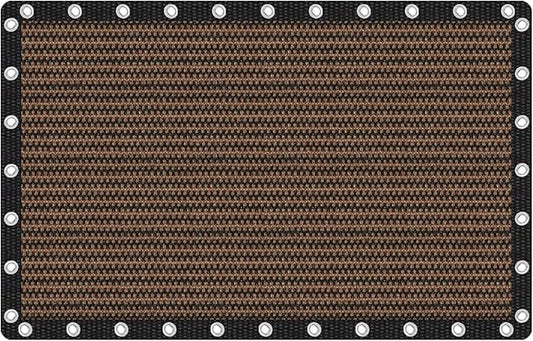 VICLLAX Shade Fabric Sun Shade Cloth Privacy Screen with Grommets for Patio Garden Pergola Cover Canopy 10x16 FT, Mocha-VerdiqueGarden