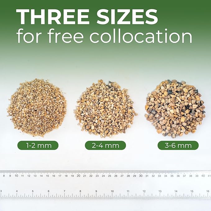 2 lbs Aquarium Gravel, 2-4mm Fish Tank Gravel, Succulent Cactus Pea Gravel for Indoor Plants, River Rocks for Gardening, Flower Pots, Vase Fillers, Garden Landscaping