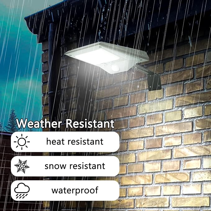 Luwint Solar Motion Lights Outdoor, Waterproof Solar Powered Flood & Security Lights for Outside, Motion Sensor-VerdiqueGarden