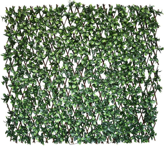 Expandable Fence Privacy Screen for Balcony Patio Outdoor,Decorative Faux Ivy Fencing Panel,Artificial Hedges (Single Sided Leaves)…7-VerdiqueGarden