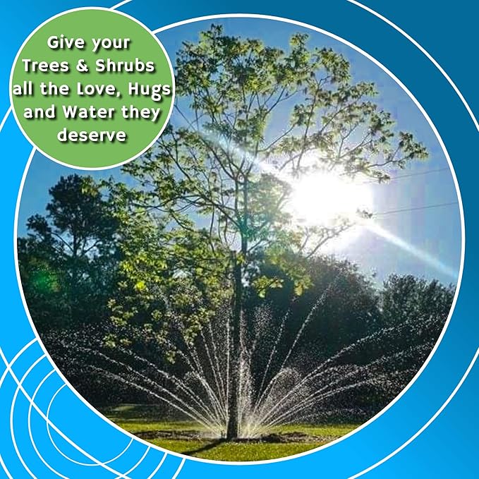 Tree Sprinkler with 360° Outward Direction | Water Sprinkler for Trees That Reaches The Nutrition Zone for Tree Root Watering (7")-VerdiqueGarden