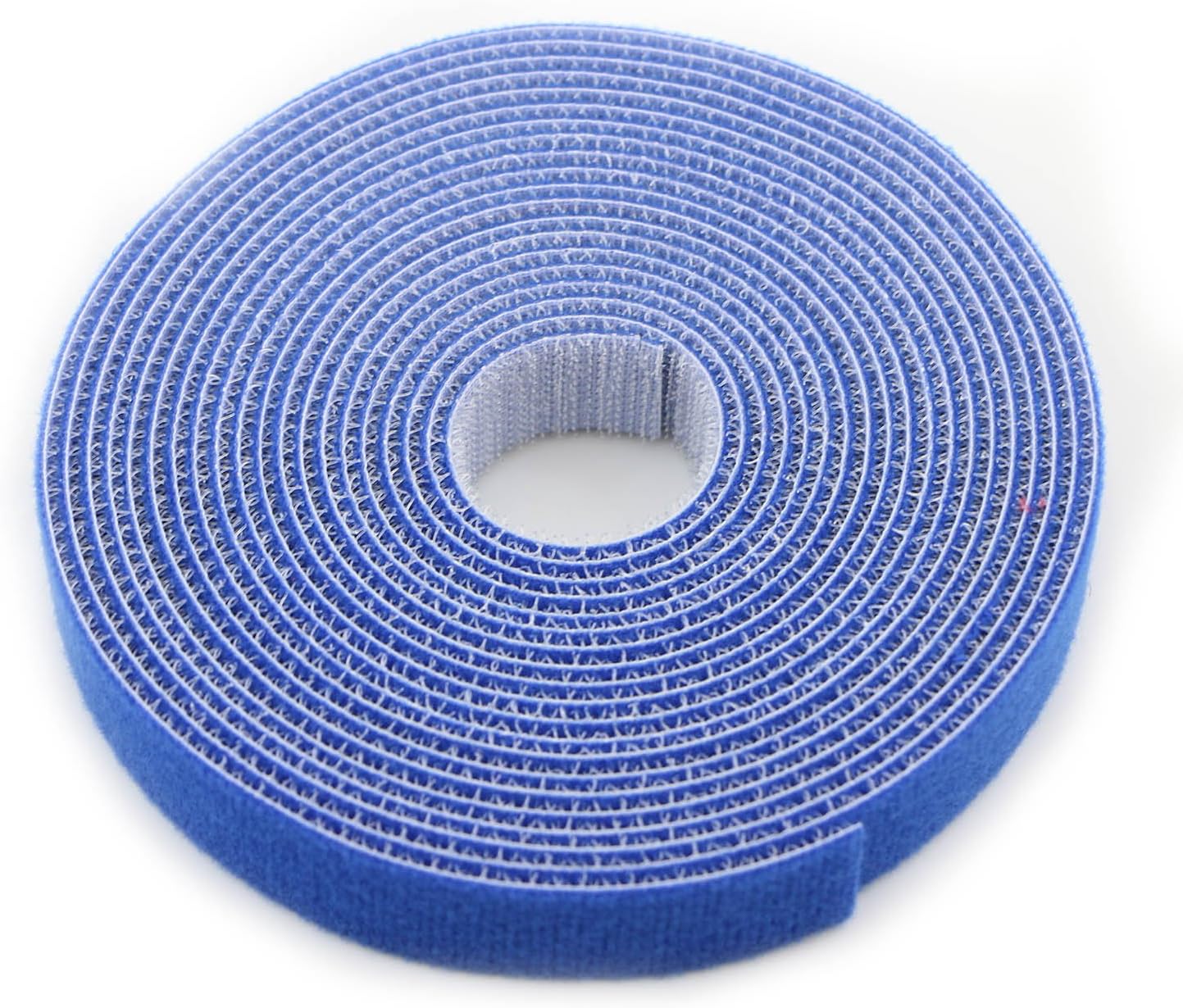 Reusable Fastening Tape Cable Ties 3/4 Inch Double Side Hook Roll (5 Yard, Blue)-VerdiqueGarden